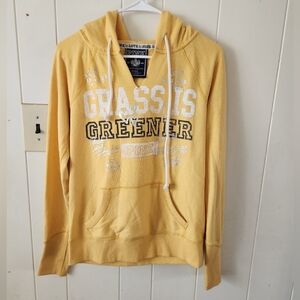PINK Victoria's Secret Yellow Hoodie Size S